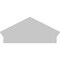Ekena Millwork Peaked Cap Smooth Architectural PVC Combination Pediment, 28"W x 13-7/8"H x 2-3/4"P (Pitch 6/12) PEDPC028X140PKC00 - alternate 4